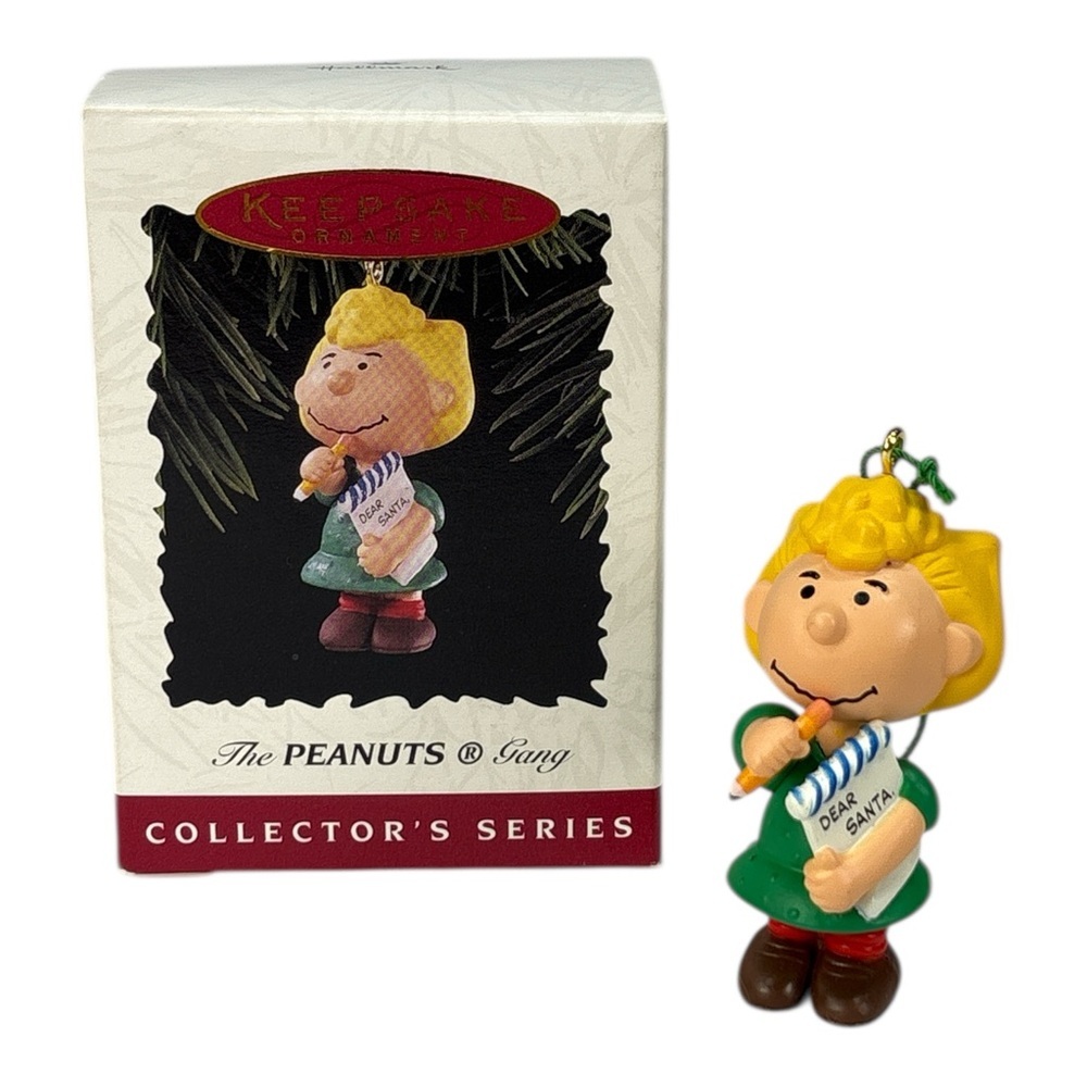 The Peanuts Gang Sally 4th in Series Christmas Hallmark Keepsake Ornament 1996